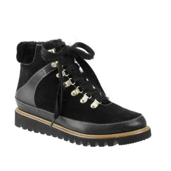 Ron White Nazara water-resistant shearling-lined ankle winter boots 36 US 6 $545 - Picture 1 of 7